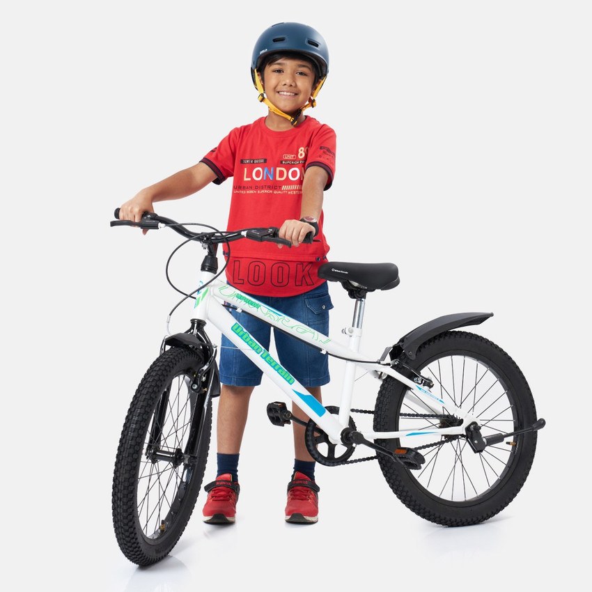 Urban Terrain Upbeat Steel Frame Kids Cycles for 5 8 Years 20 T Hybrid Cycle City Bike