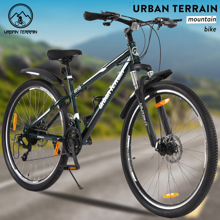 Urban Terrain Mutant Steel MTB Cycles Shimano Geared for Men with Dual Disc Brake 29 T Road Cycle Price in India Buy Urban Terrain Mutant Steel MTB Cycles Shimano Geared for