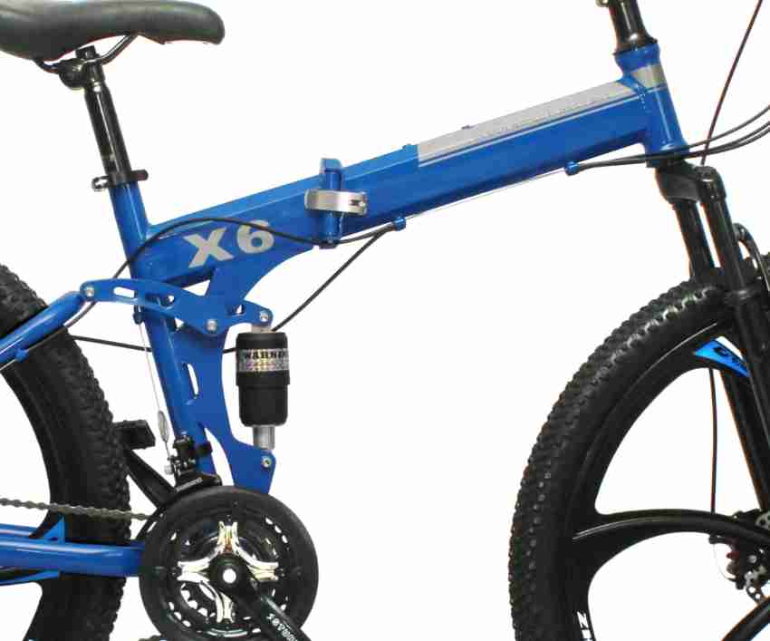 Blue mountain bike online wheels