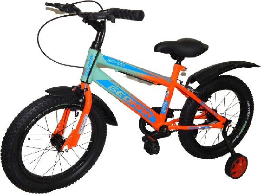 Geoman GM100 Ranger Kids Tire 2.40 Training Wheel Cycle 90 Assembled Bike Age 4 6Years 16 T BMX Cycle Price in India Buy Geoman GM100 Ranger Kids Tire 2.40 Training Wheel Cycle