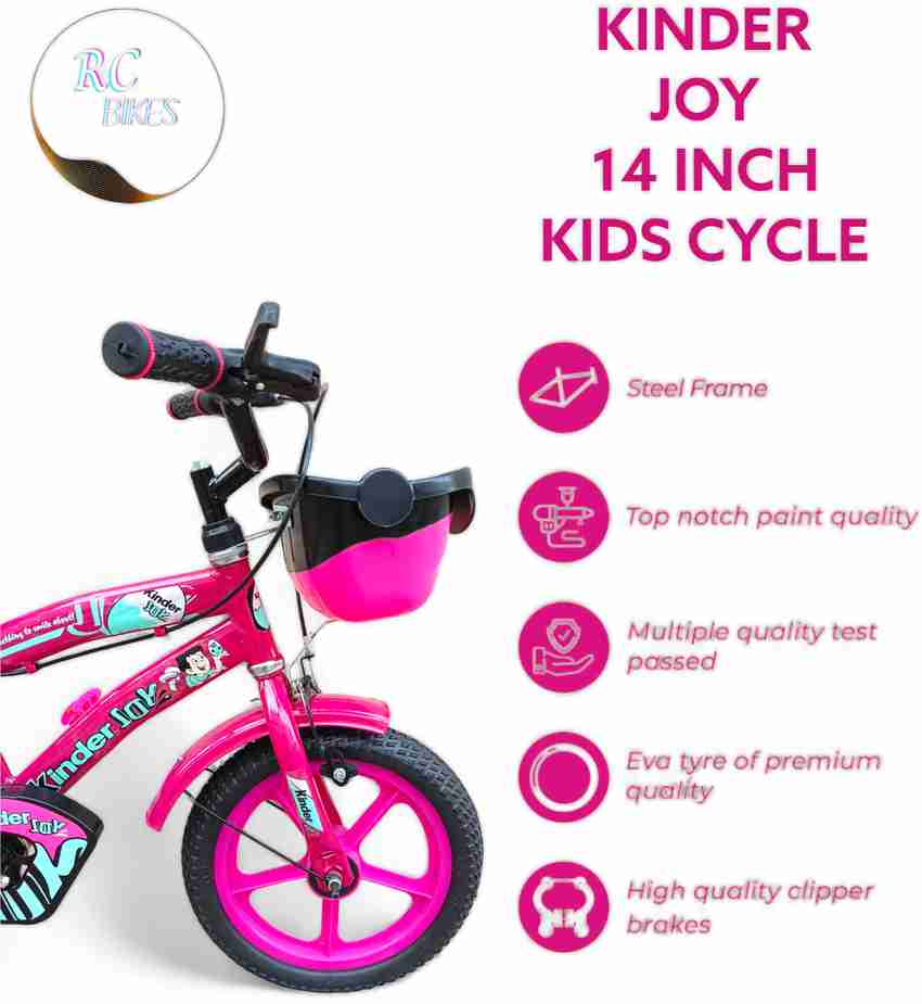 Rachnacycle KINDER JOY 14T BMX ROAD CYCLE FOR 2 4 YEAR KIDS PINK 14 T Road Cycle Price in India Buy Rachnacycle KINDER JOY 14T BMX ROAD CYCLE FOR 2 4 YEAR KIDS