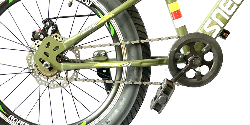 Bmx with front suspension outlet