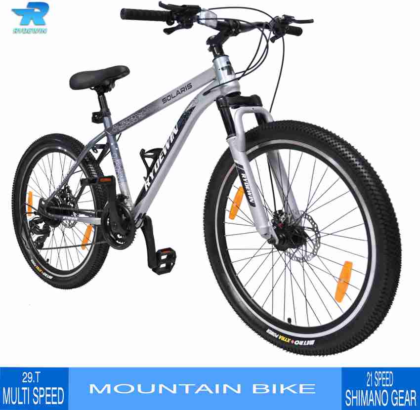 RYDEWIN Solaris Multi Speed Shimano equipped Geared MTB Bike 85 Installed for Cyclist. 29 T Mountain Cycle Price in India Buy RYDEWIN Solaris Multi Speed Shimano equipped Geared MTB Bike 85
