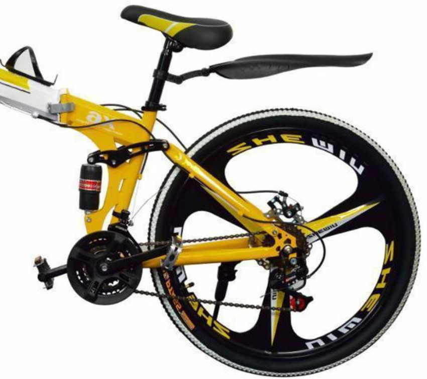 Folding bike on sale yellow