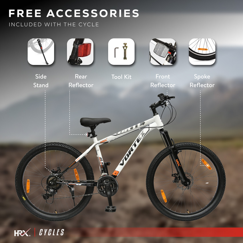 HRX Cycles by Hrithik Roshan VORTEX 27.5T 21 Speed Steel With Cycling Event 27.5 T Road Cycle