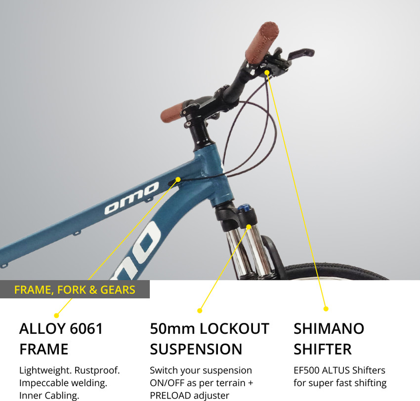 OMO ALLOY HYBRID S7 Lockout Suspension 700C T Hybrid Cycle City