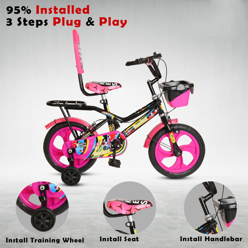 ROXX CARDZ ROCKET 2 CYCLE PVC RIM PINK FOR 2 FOR 5 YEARS KIDS