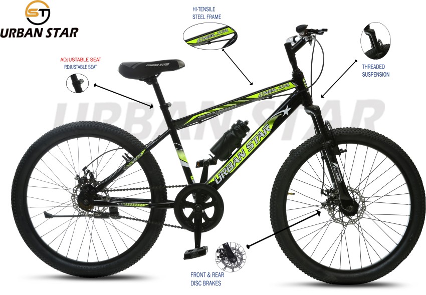 Urban Star 24T BMX Dual Disc Brakes 9 14 years Age Semi