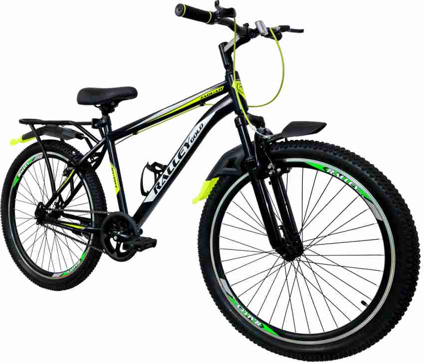 Ralley Gold Series Full Size Bicycle with Carrier Front Suspension Dual Power Brakes 26 T Mountain Cycle Price in India Buy Ralley Gold Series Full Size Bicycle with Carrier Front Suspension Dual Powe...