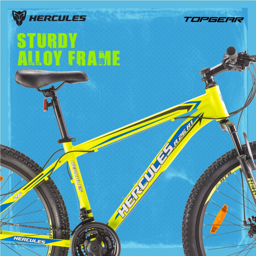 HERCULES A26 R1 TOP GEAR 26 T Mountain Cycle Price in India Buy HERCULES A26 R1 TOP GEAR 26 T Mountain Cycle online at Flipkart