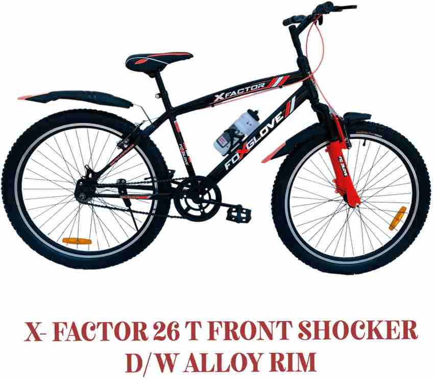 FOXGLOVE X FACTOR 26.240 RUBY RED ALLOY RIM FRONT