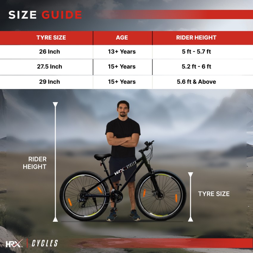 Orange five clearance frame size guide