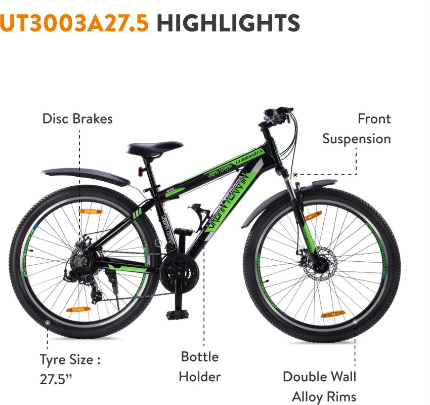Urban Terrain UT3003A27.5 Alloy MTB with 21 Shimano Gear and
