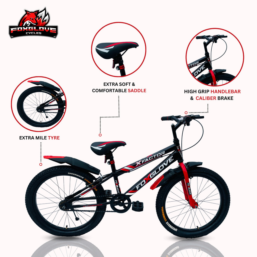 FOXGLOVE X FACTOR SPORTY 20.240 TIRE TUBE FOR AGE 5 TO 10 YEARS 20