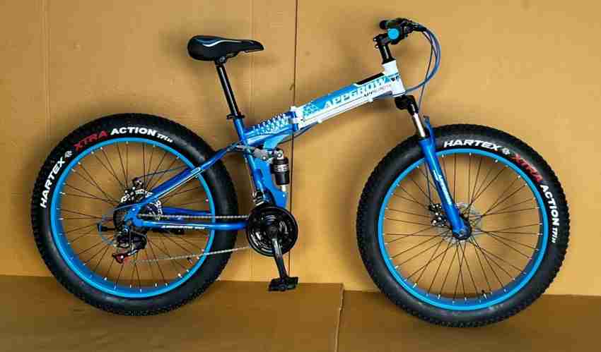 Appgrow Folding fat bike 26 T Fat Tyre Cycle Price in India Buy Appgrow Folding fat bike 26 T Fat Tyre Cycle online at Flipkart