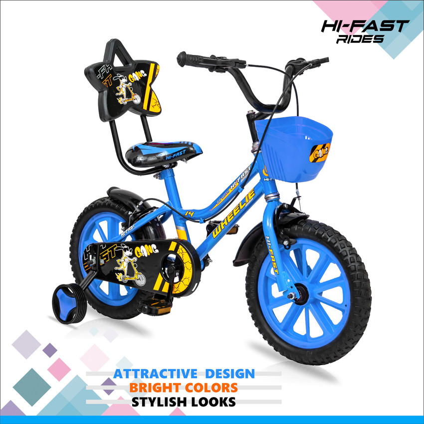 Hi Fast Wheelie Kids For Age 2 to 5 Years Boys Girls 95 Pre Assembled 14 T Road Cycle Price in India Buy Hi Fast Wheelie Kids For Age 2 to