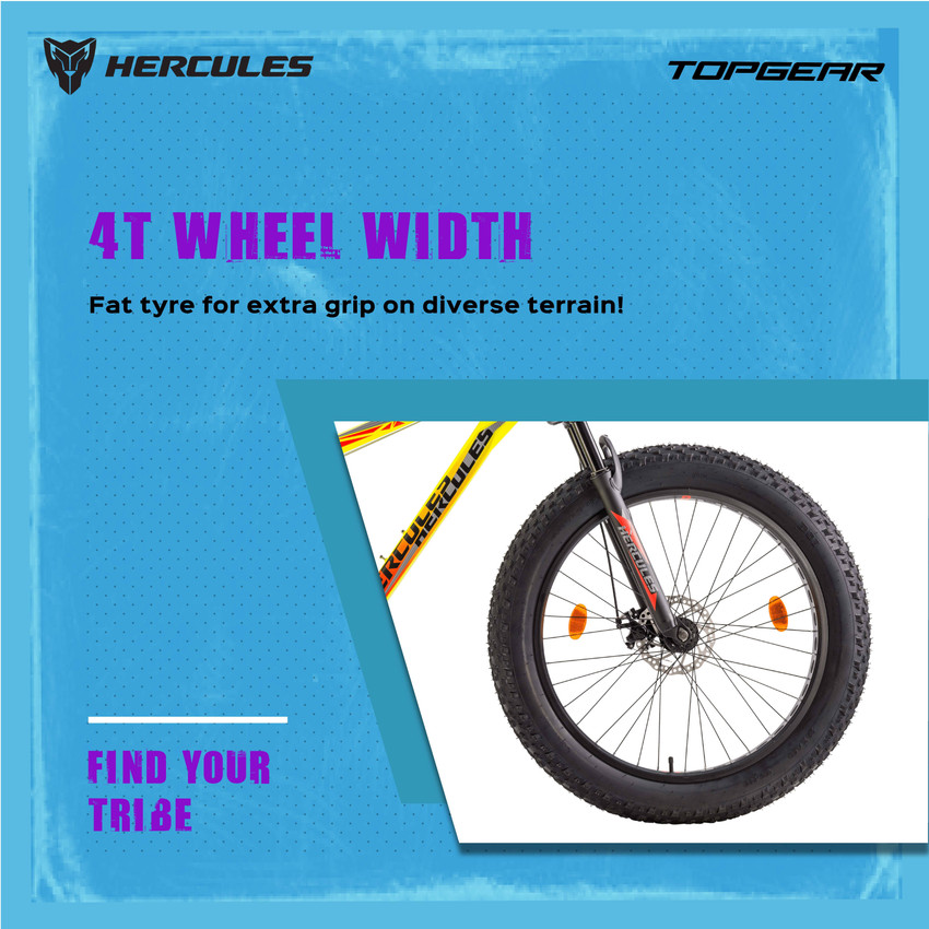 hercules fat tyre cycle price