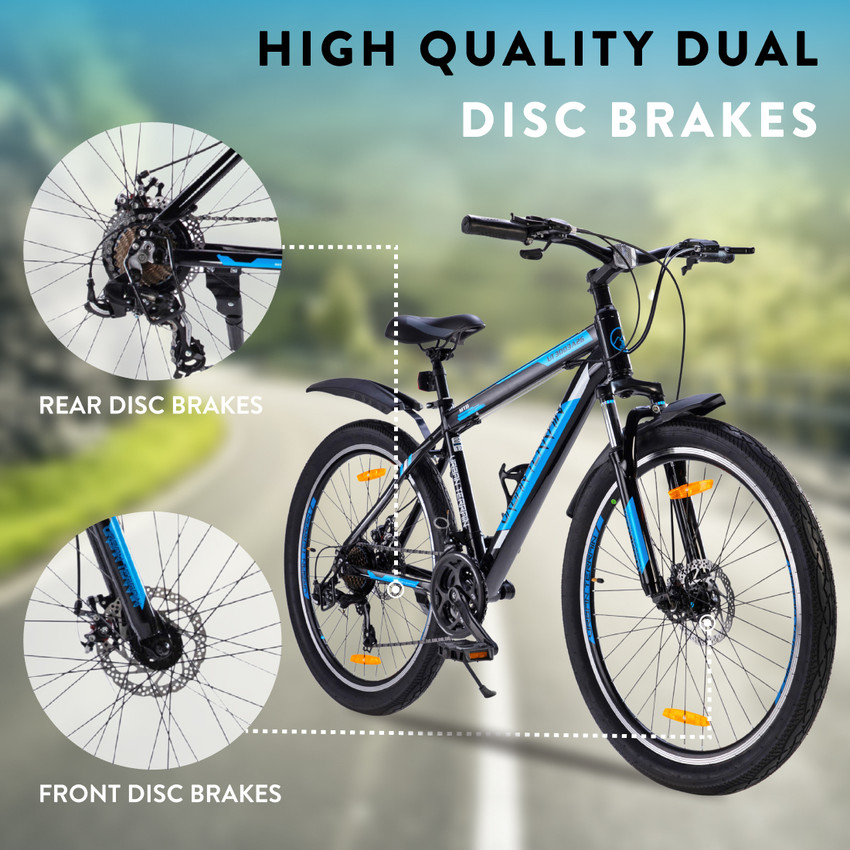 Urban Terrain UT3003A26 Alloy MTB Cycles Shimano Geared for Men with Dual Disc Brake 26 T Road Cycle