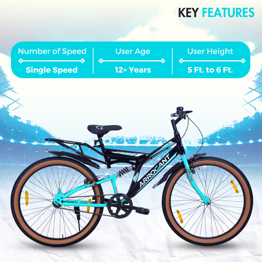 EAST COAST ARROGANT 26T Cycle With Inbuilt Carrier center SeaGreen 26 T Hybrid Cycle City Bike Price in India Buy EAST COAST ARROGANT 26T Cycle With Inbuilt Carrier center SeaGreen