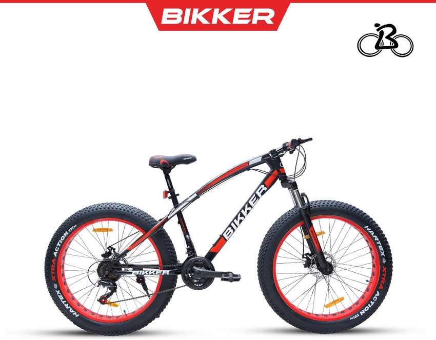 BIKKER for Men with Dual Disc Brake Front Suspension 26 T Fat Tyre Cycle Price in India Buy BIKKER for Men with Dual Disc Brake Front Suspension 26 T
