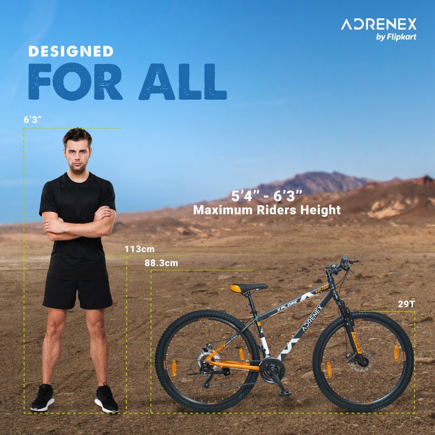 Adrenex by Flipkart Xplore XP 1100 29 T Mountain Cycle Price in