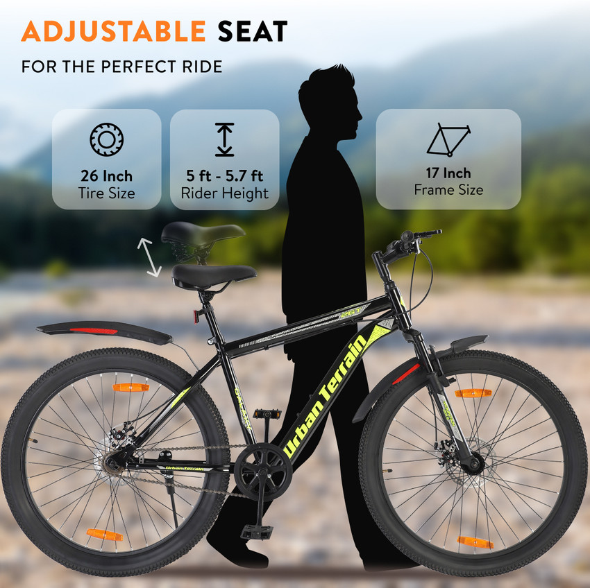 Urban Terrain Galaxy Pro High Performance Mountain Cycles For Men With Dual Disc Brake 26 T Road Cycle Price in India Buy Urban Terrain Galaxy Pro High Performance Mountain Cycles For