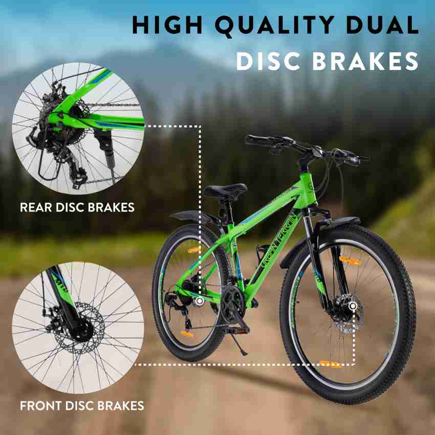 Urban Terrain UT3012S27.5 Steel MTB Cycles Shimano Geared for Men with Dual Disc Brake 27.5 T Road Cycle Price in India Buy Urban Terrain UT3012S27.5 Steel MTB Cycles Shimano Geared for