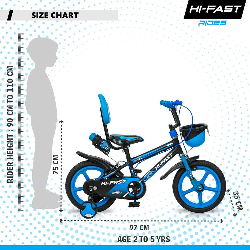 Hi Fast Sports For Kids Age 2 to 5 Years Boys Girls 95 Pre Assembled 14 T Road Cycle Price in India Buy Hi Fast Sports For Kids Age 2 to