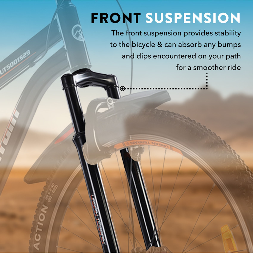 Mens mountain bike front suspension online