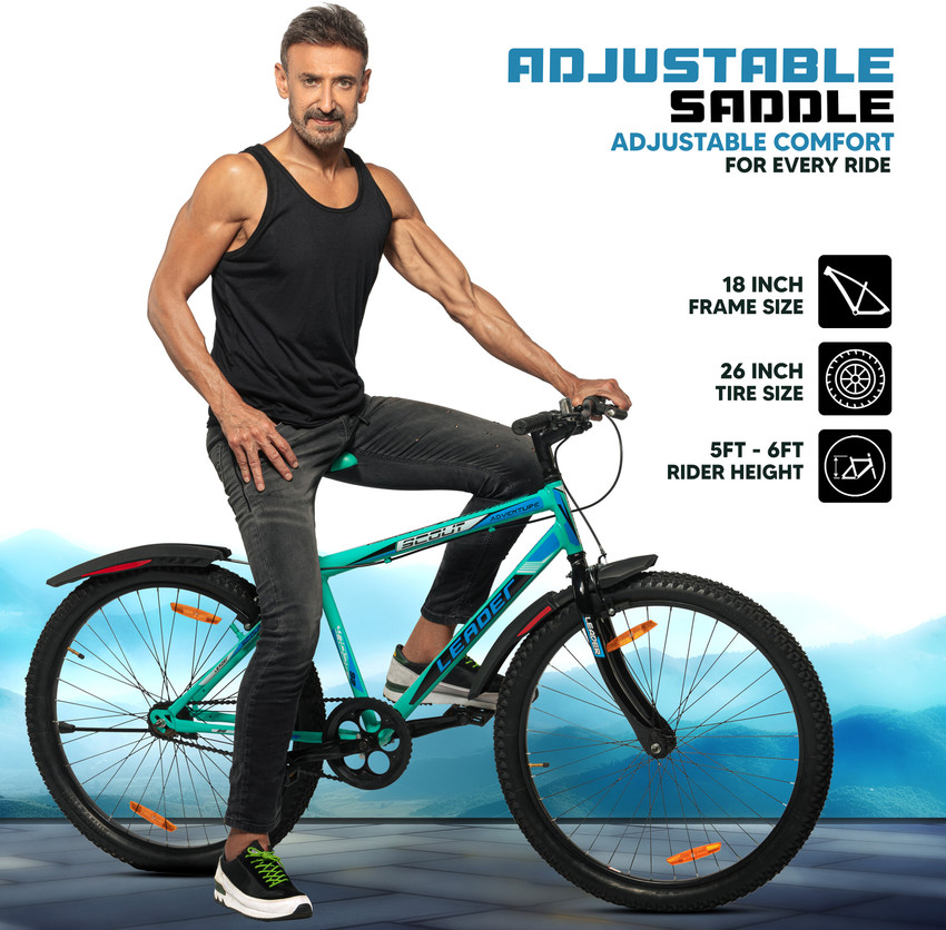 LEADER Scout 26T SEA Blue BLACK for Ride 26 T Mountain Cycle Price in India Buy LEADER Scout 26T SEA Blue BLACK for Ride 26 T Mountain Cycle online at Flipkart