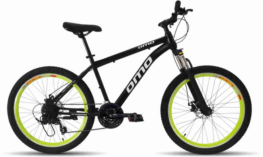 OMO Manali G7 26T 21 Speed Geared Green color 26 T Mountain Cycle Price in India Buy OMO Manali G7 26T 21 Speed Geared Green color 26 T Mountain Cycle online at Flipkart