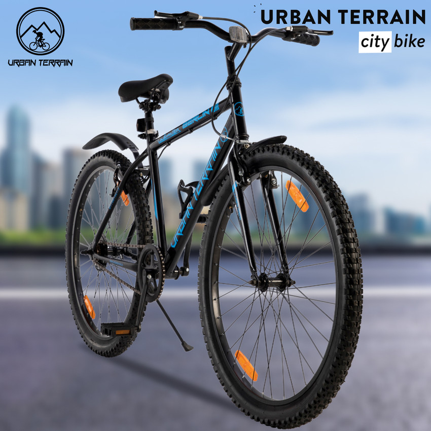 Urban Terrain Berlin Cycles for Men with Complete Accessories Bicycles UT7001S27.5 27.5 T Hybrid Cycle City Bike