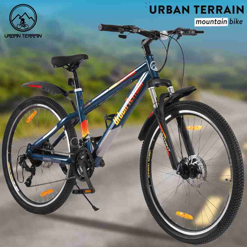 Urban Terrain Mutant Steel MTB Cycles Shimano Geared for Men with Dual Disc Brake 27.5 T Road Cycle Price in India Buy Urban Terrain Mutant Steel MTB Cycles Shimano Geared for