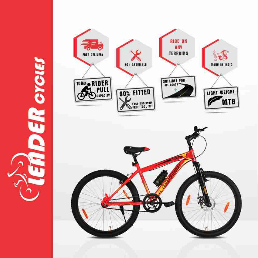 LEADER Sniper MTB 24T with Front Suspension and Disc Brake Ideal