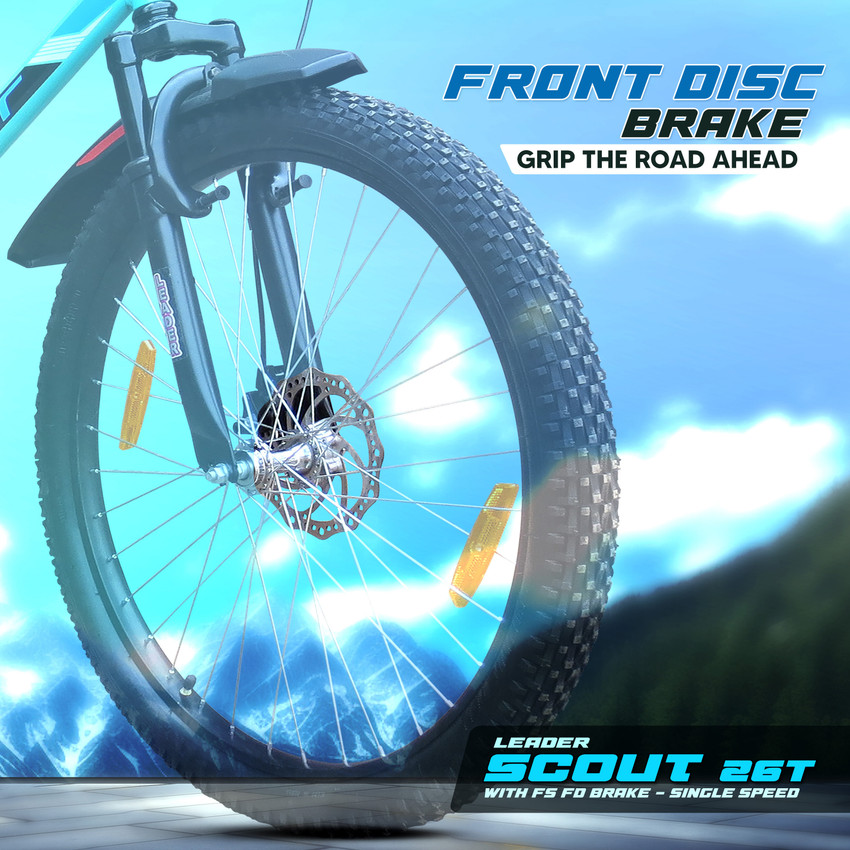 LEADER Scout 26T FRONT SUSPENSION FRONT DISC SEA GREEN BLACK for MTB Ride 26 T Mountain Cycle Price in India Buy LEADER Scout 26T FRONT SUSPENSION FRONT DISC SEA GREEN BLACK