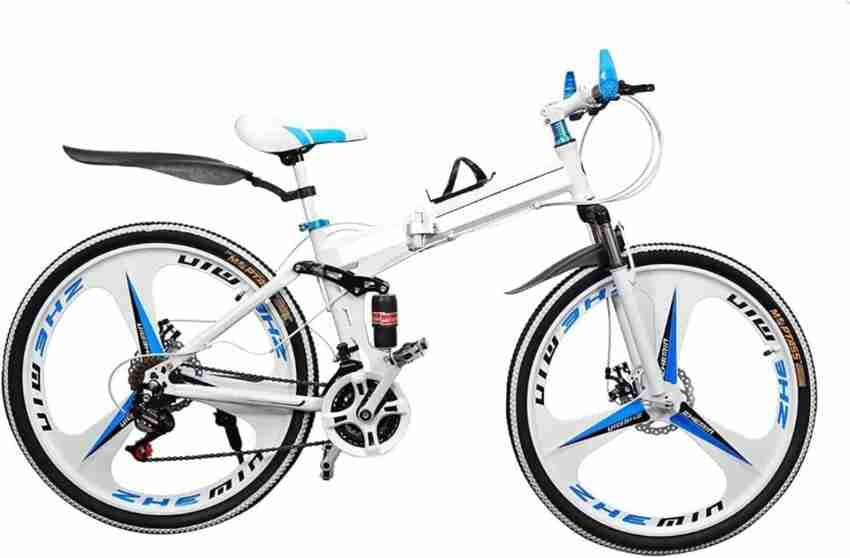 Amardeep Cycles Unisex Foldable Sports MTB Cycle Dual Suspension 26 T Folding Bikes Folding Cycle