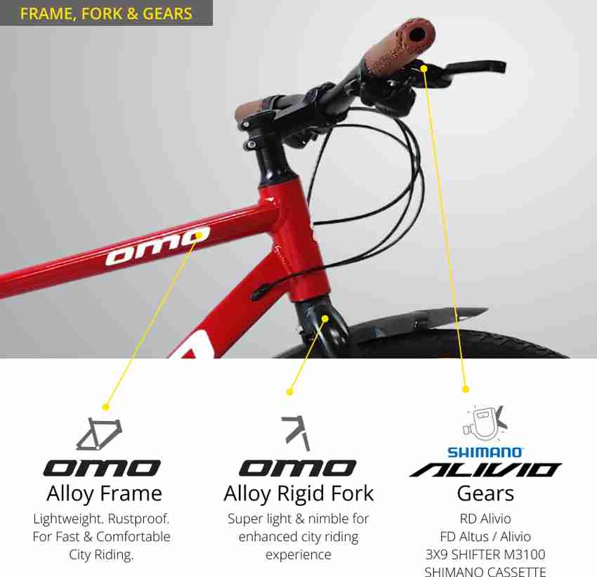 OMO HAMPI PRO SHIMANO Gear 3X9 ALIVIO ALLOY Rigid Fork