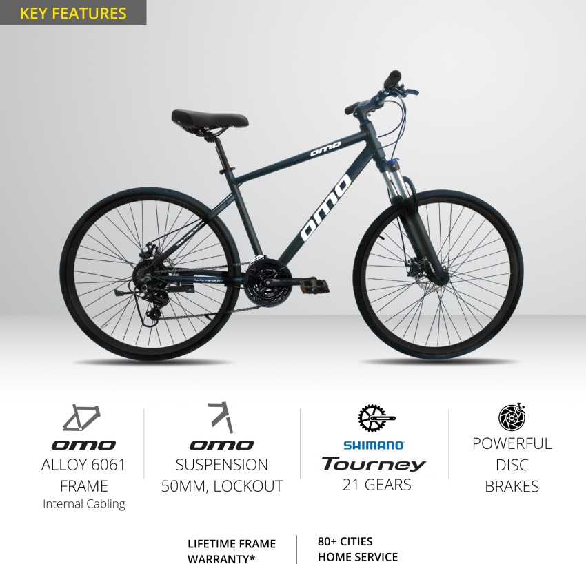 OMO Ladakh Ace Alloy Frame 700C T Hybrid Cycle City Bike Price