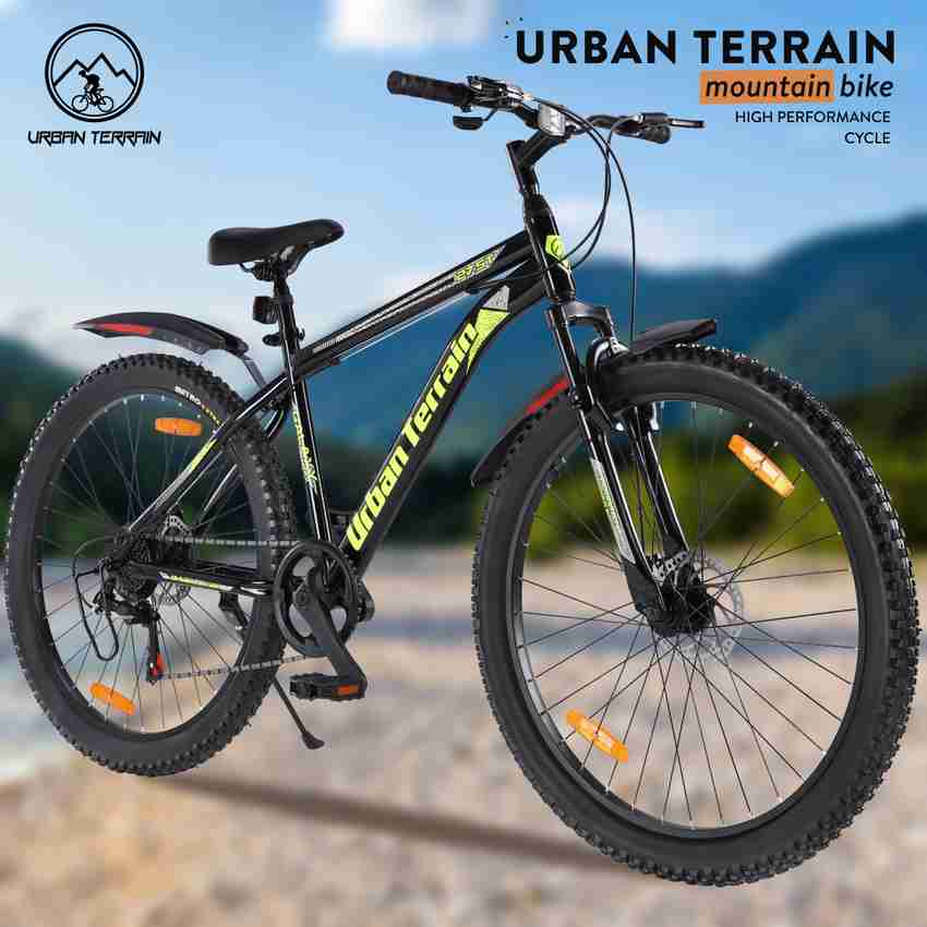 Urban Terrain Galaxy Max Geared High Performance MTB Cycles For Men With Dual Disc Brake 27.5 T Road Cycle Price in India Buy Urban Terrain Galaxy Max Geared High Performance MTB