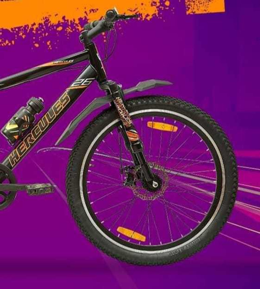HERCULES FX 220 Wheel Size 26 Front INVERTED Suspension Dual Disc Brake 26 T Mountain Hardtail Cycle Price in India Buy HERCULES FX 220 Wheel Size 26 Front