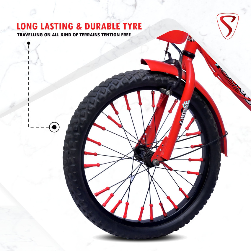 Rudra Scooby 20T x 2.40 Tubeless Tyre Kids Cycle for Age 5 to 10 Years 20 T Road Cycle Price in India Buy Rudra Scooby 20T x 2.40 Tubeless Tyre Kids