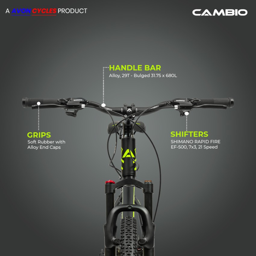 Cambio by Avon cycles Chester 29T Mountain Cycle 29 T Mountain Cycle Price in India Buy Cambio by Avon cycles Chester 29T Mountain Cycle 29 T Mountain Cycle online at Flipkart