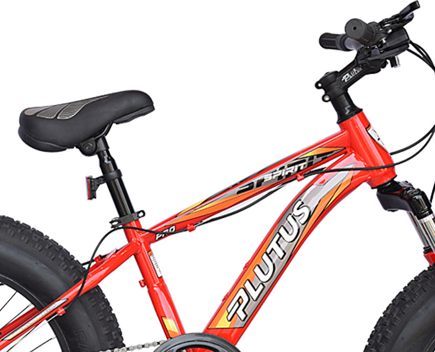 Plutus Spirit Fat Bike for Kids with Disc Brake Multi Speed Red