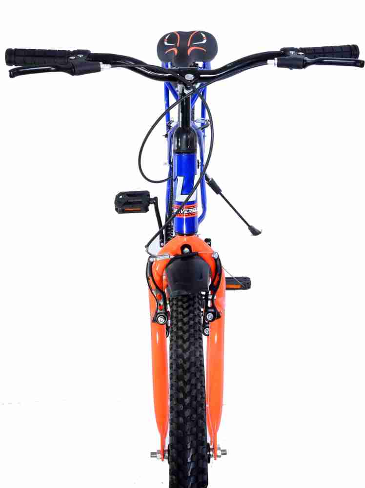 Orange and blue mountain bike sales