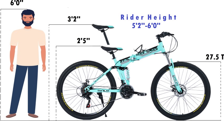 5 2 cheap height bike size