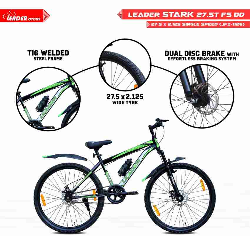 LEADER Stark 27.5T MTB Cycle Bike with Dual Disc Brake and