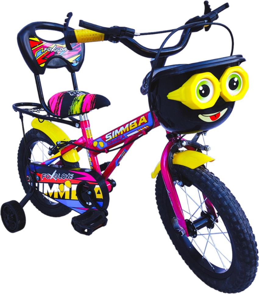 FOXGLOVE SIMMBA 14 T FANCY KIDS CYCLE BABY PINK FOR AGE 2 TO 5 YRS 90% FITTED 14 T BMX Cycle Price in India