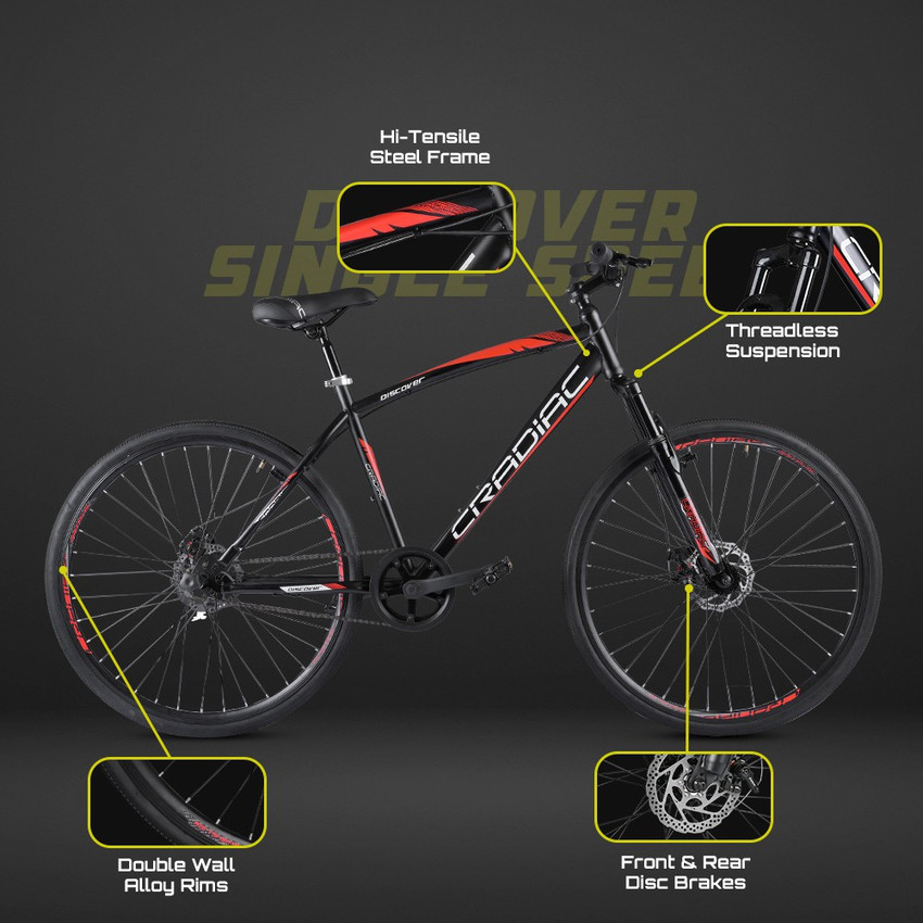 cardiac 700c hybrid bicycle