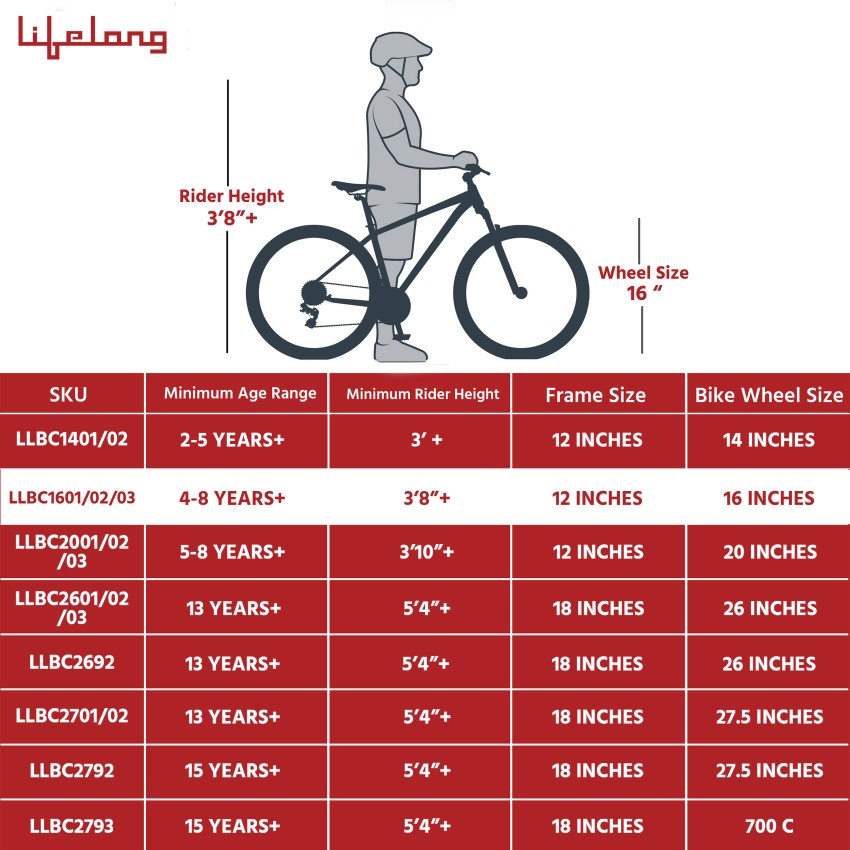 Lifelong Mybuddy cycle 16T with support for boys and girls 16 T