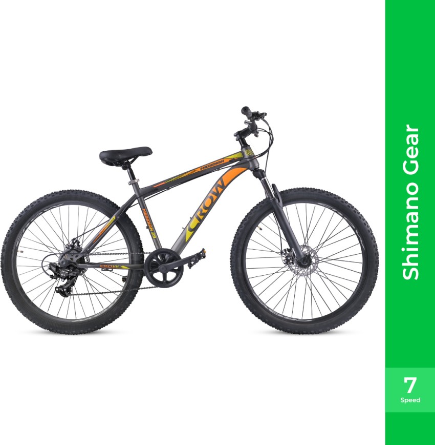 Crow MERIDIAN 7 FULLY FITTED SHIMANO GEARED FRONT SUSPENSION DUAL DISC 29 T Mountain Cycle